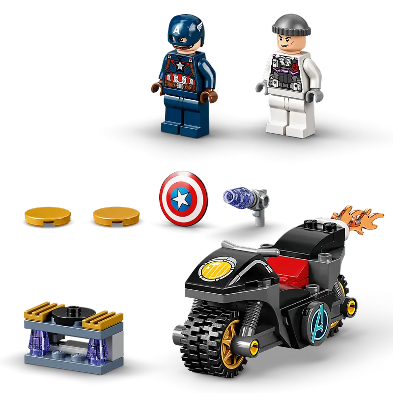 Constructor LEGO Captain America and Hydra Face-Off Multicolor