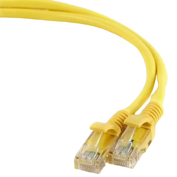 Патч-корд Cablexpert PP12-0.25M/Y Жёлтый