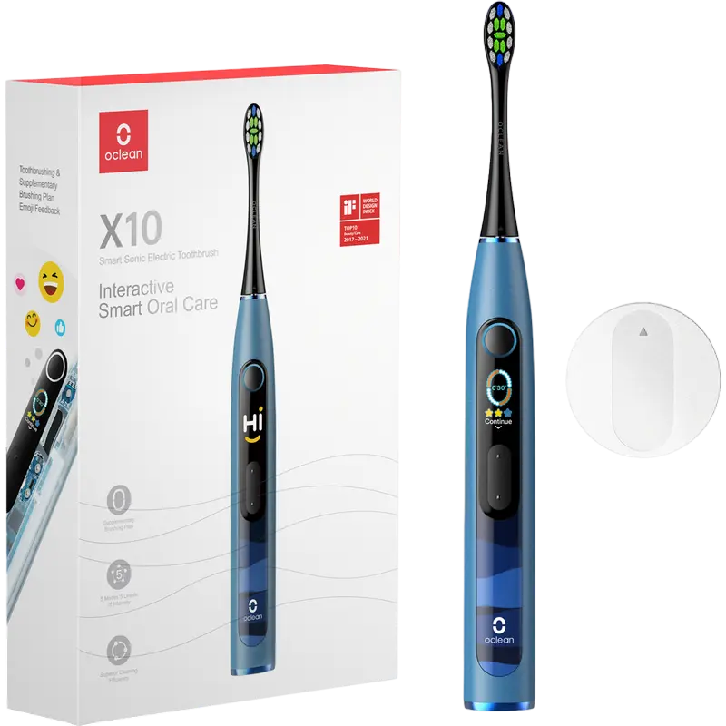 Periuța de dinți electrică sonică Pentru adulți Oclean X10 Albastru