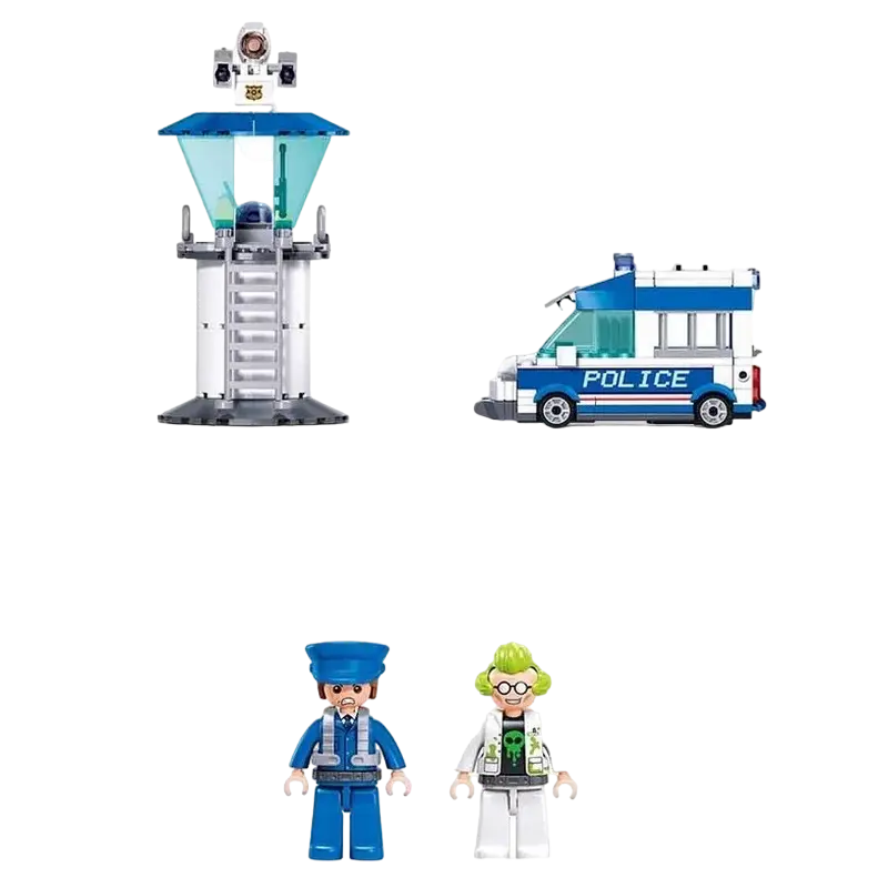 Конструктор Sluban Metropolis - Escorting a Prisoner Разноцветный