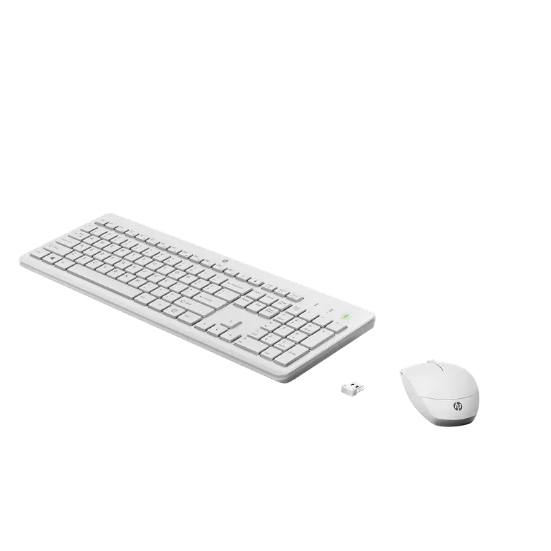 Клавиатура и мышь HP 230 Мембрана Белый