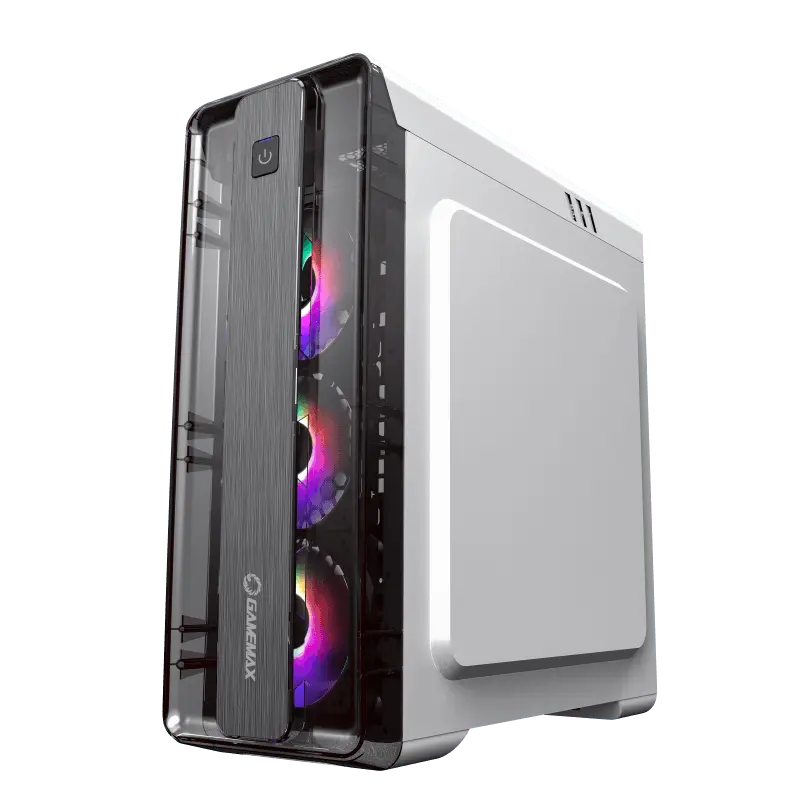 Компьютерный корпус Gamemax MOONLIGHT FRGB WT Midi-Tower Белый
