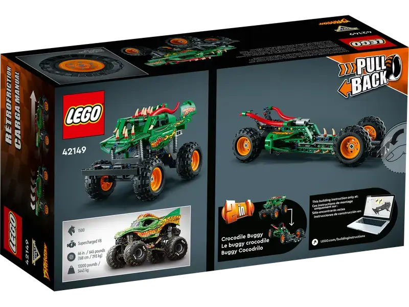 Конструктор LEGO Monster Jam™ Dragon™ Разноцветный