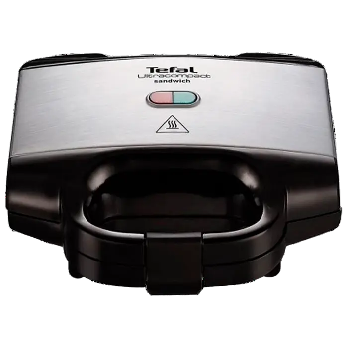 Aparat pentru sandwich Tefal Ultracompact Negru | Argintiu