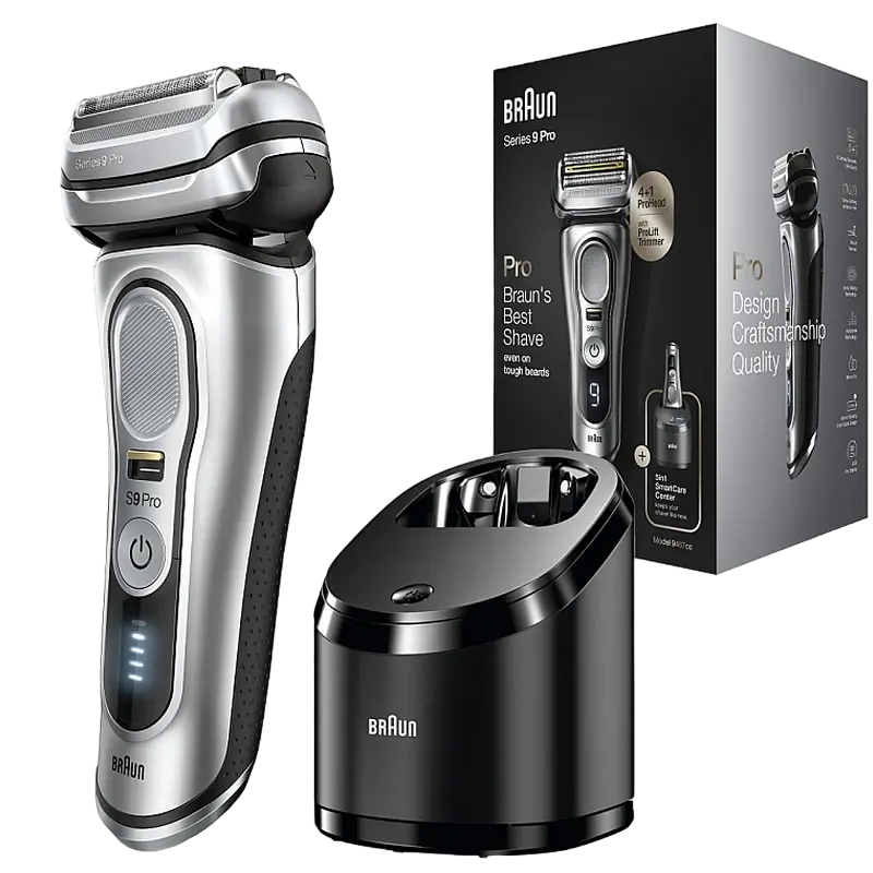 Aparat de ras electric Braun Series 9 9467cc Argintiu | Negru