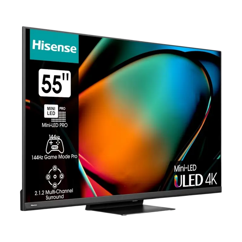 55" MiniLED SMART Телевизор Hisense 55U8KQ Черный