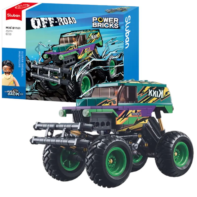 Конструктор Sluban Off-Road - Big Foot Green-Brown BKI