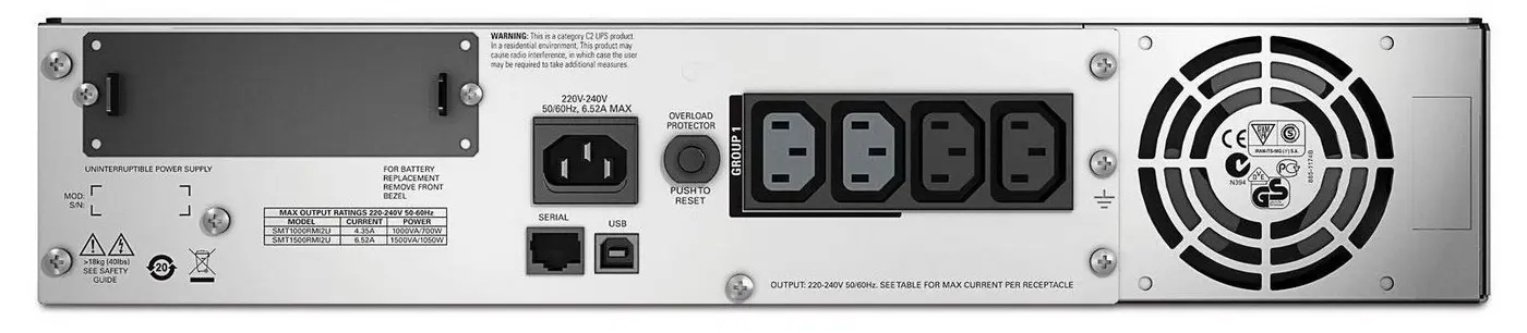 Источник бесперебойного питания APC SMT1500RMI2U Черный