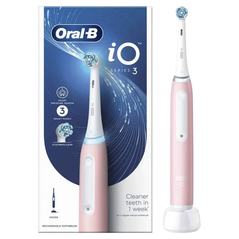 Periuță de dinți electrică Pentru adulți Braun Oral-B iO3 Roz