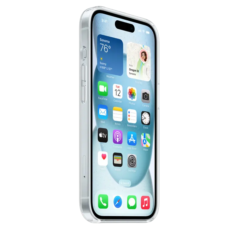 Husă Apple iPhone 15 Clear Case MagSafe Clear Case cu MagSafe Transparent