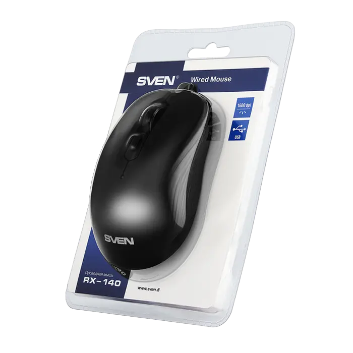 Мышь SVEN RX-140 Проводное Чёрный