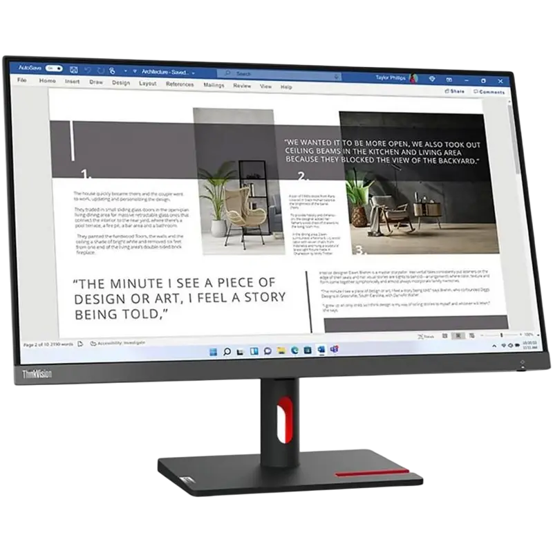 Монитор Lenovo ThinkVision S27i-30 Чёрный