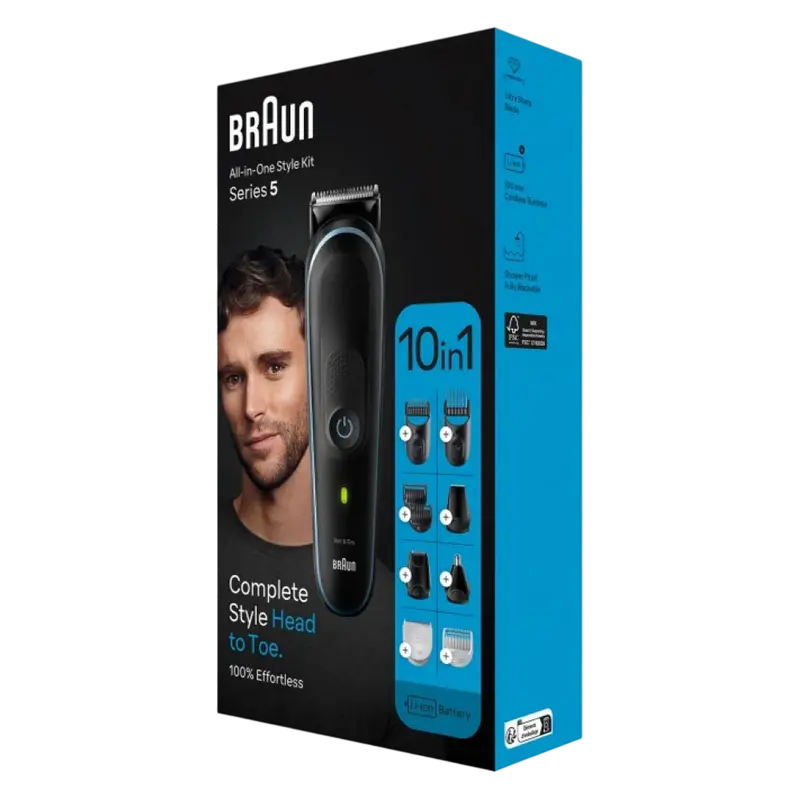 Мужской Триммер Braun MGK5445 Черный | Синий
