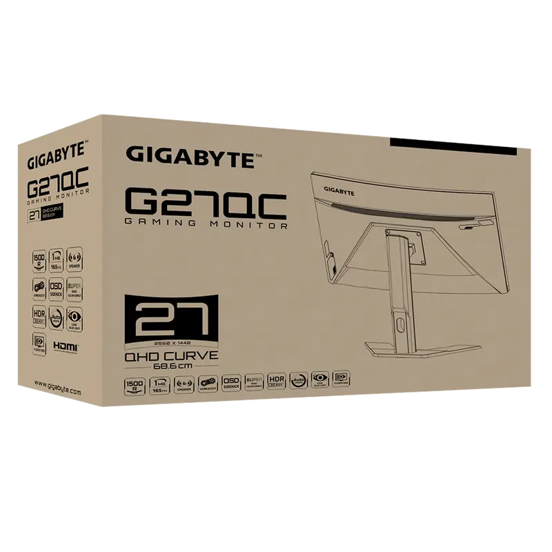 Игровой монитор Gigabyte G27QC Чёрный