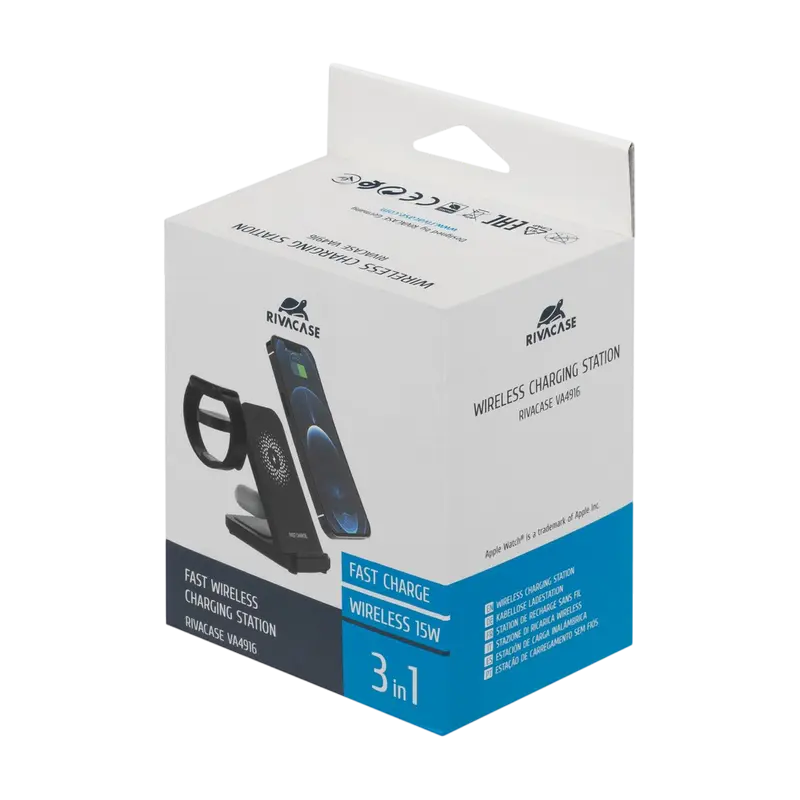 Беспроводная зарядка Rivacase VA4916 WH3 Черный