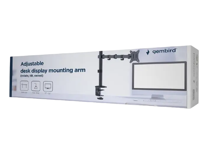 Suport birou pentru monitoare Gembird MA-D1-01 Negru