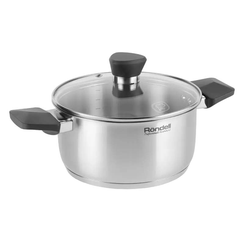 Набор кастрюль Rondell Strike Strike Серебристый