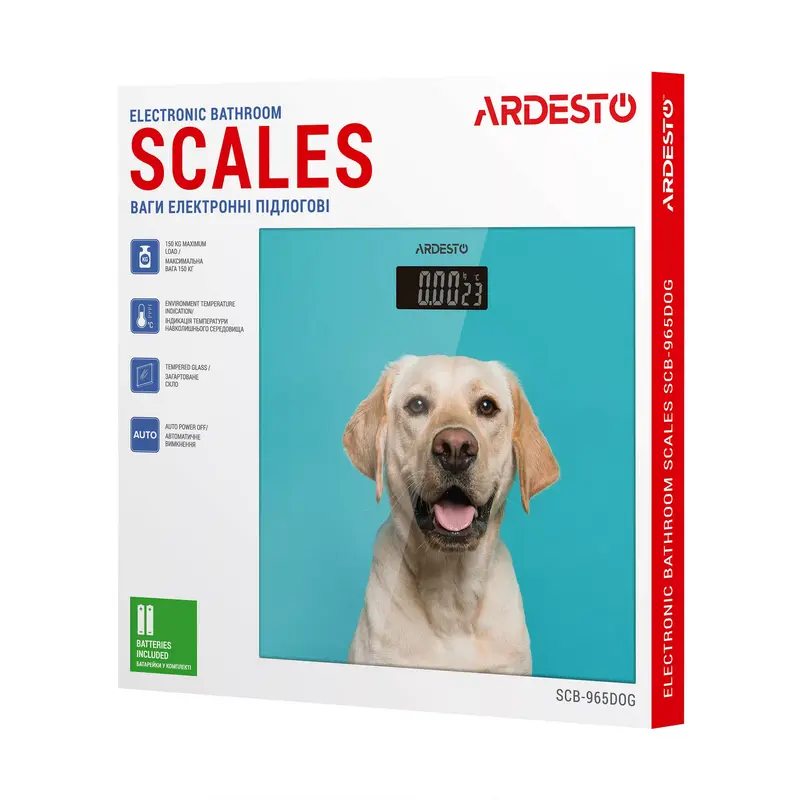 Электронные напольные весы Ardesto SCB-965DOG Синий