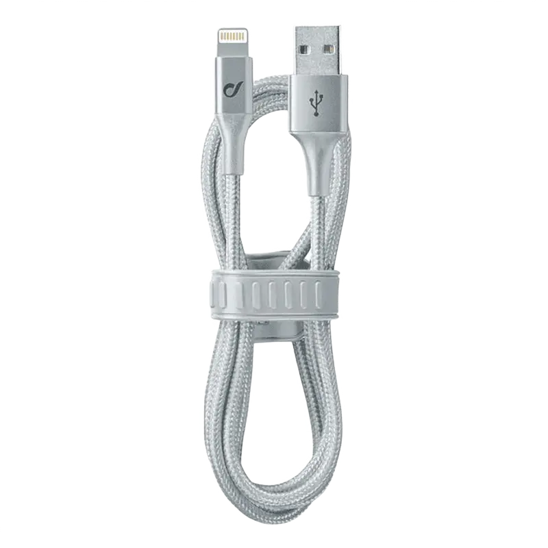 Кабель для зарядки и синхронизации Cellularline Satellite MFI Серебристый