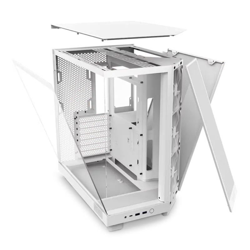 Carcasă PC NZXT H6 Flow Midi-Tower Alb
