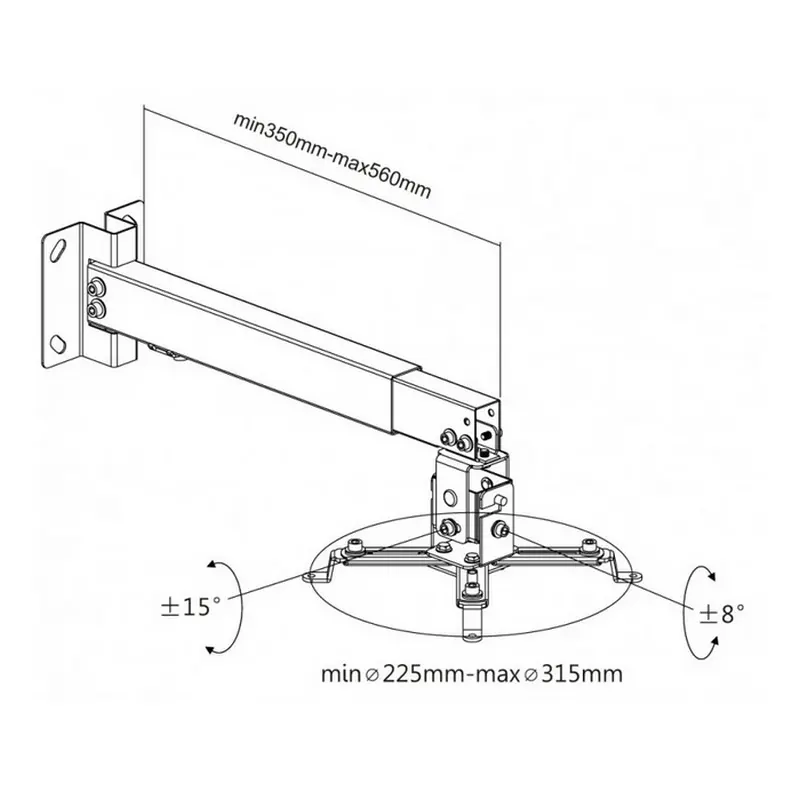 Потолочное и настенное крепление Reflecta Tapa Белый