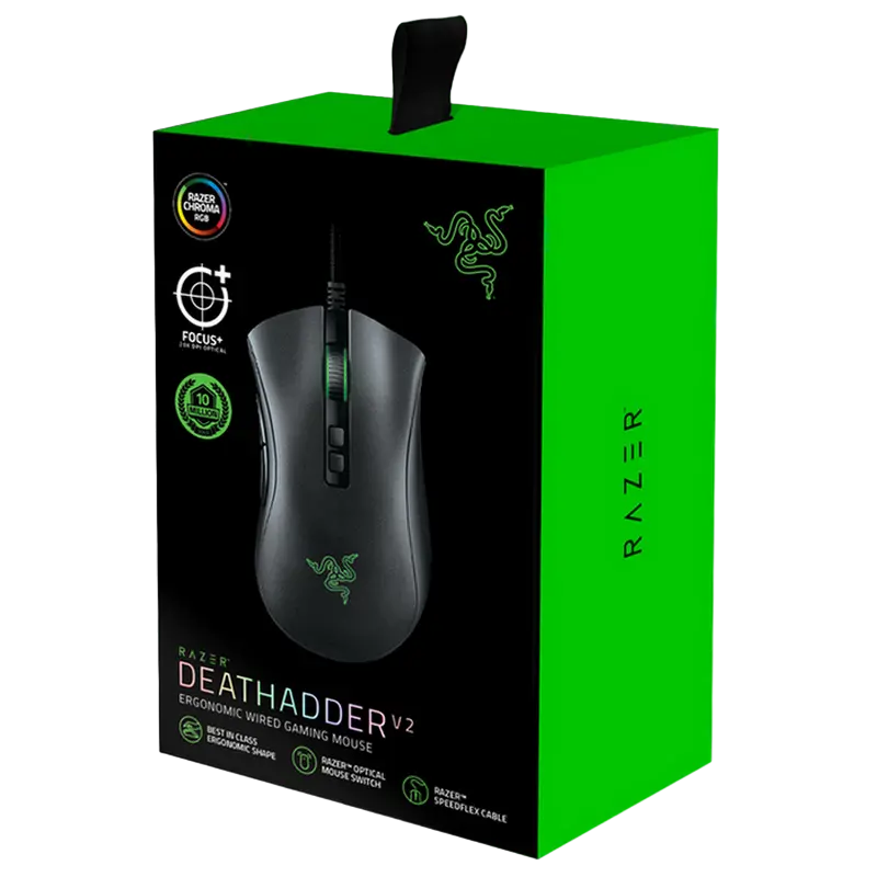 Игровая мышь Razer DeathAdder V3 Проводное Чёрный