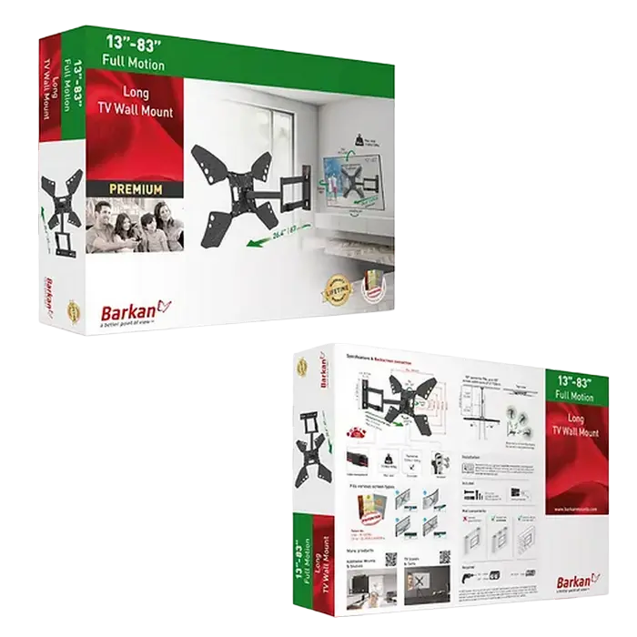 Кронштейн для телевизора BARKAN 3400L.B Черный