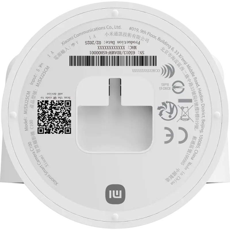 Умная камера видеонаблюдения Xiaomi C100 Белый