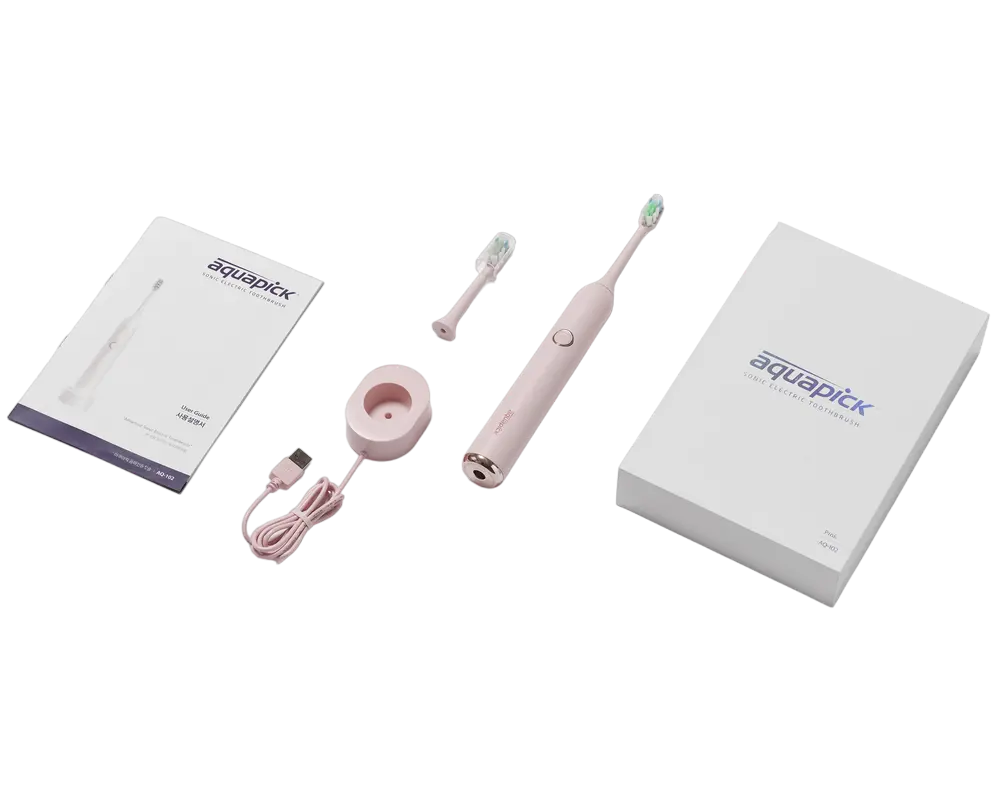 Электрическая звуковая зубная щетка Для взрослых Aquapick AQ 102 Розовый