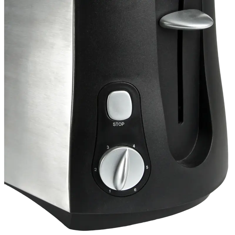 Тостер Polaris PET0804A Серебристый | Чёрный