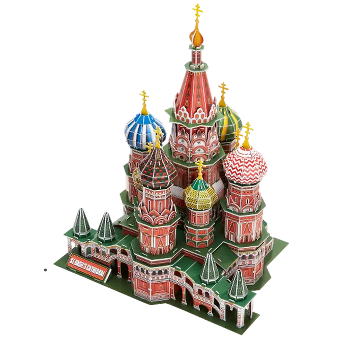 Пазл 3D CubicFun ST. Basil’s CATHEDRAL Разноцветный