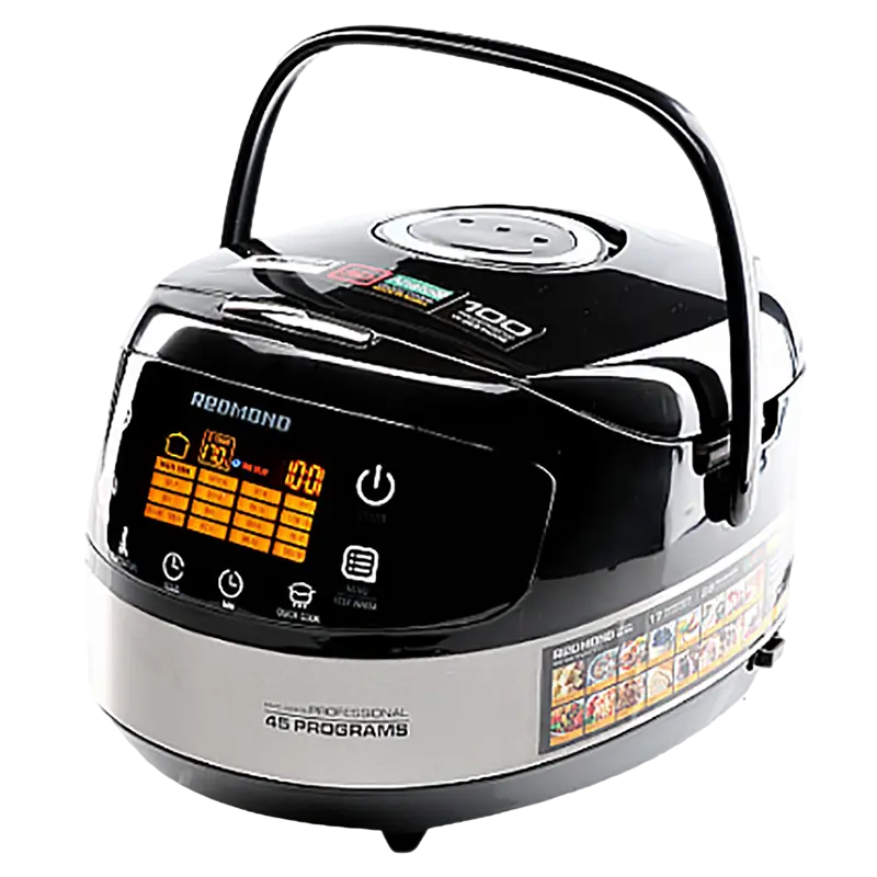 Мультиварка Redmond RMC-M90E Черный Серебристый