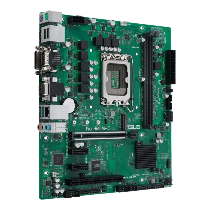 Материнская плата ASUS PRO H610M-C-CSM LGA1700 Micro-ATX