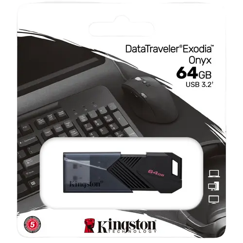USB Flash накопитель Kingston DataTraveler Exodia Onyx 64ГБ Чёрный