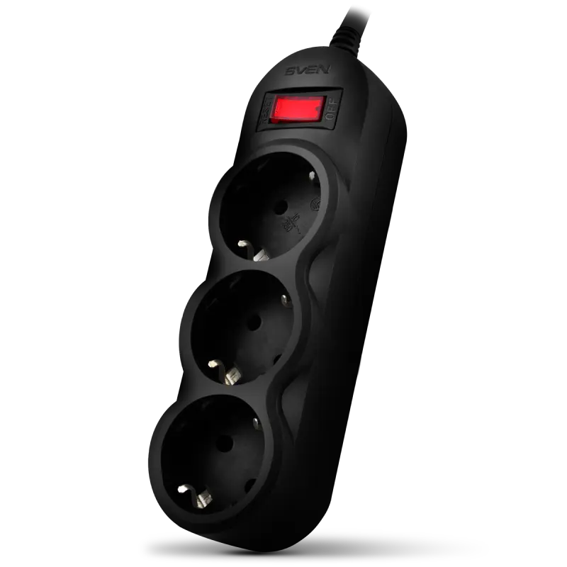 Prelungitor electric SVEN SF-03L Negru