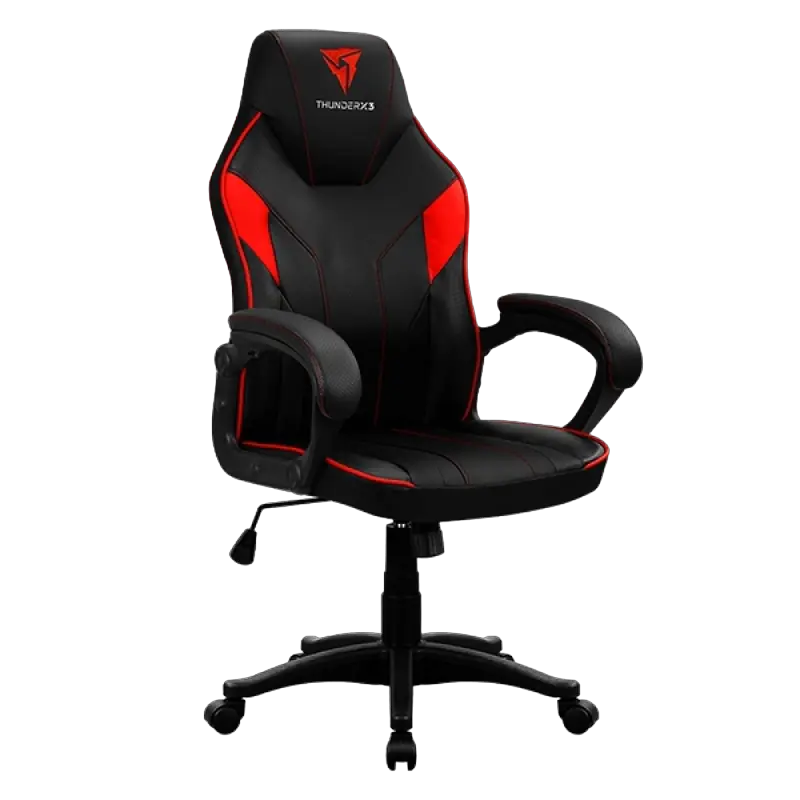 Игровое кресло ThunderX3 EC1 Искусственная кожа Чёрный/Красный