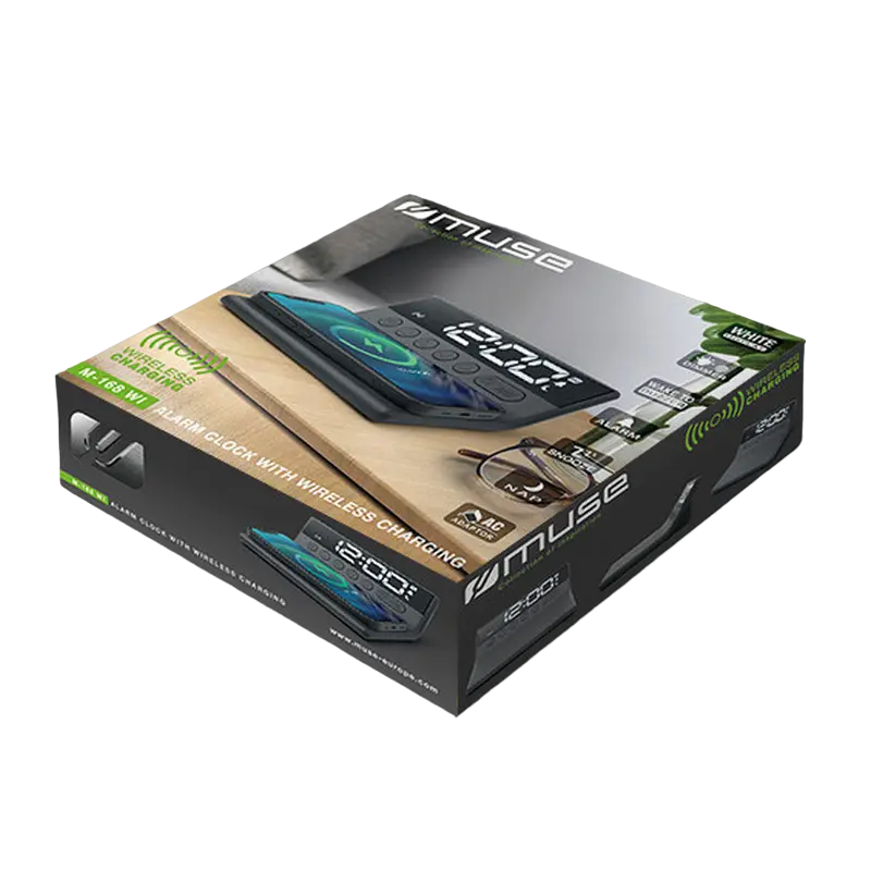 Беспроводная зарядка MUSE M-168 WI Черный