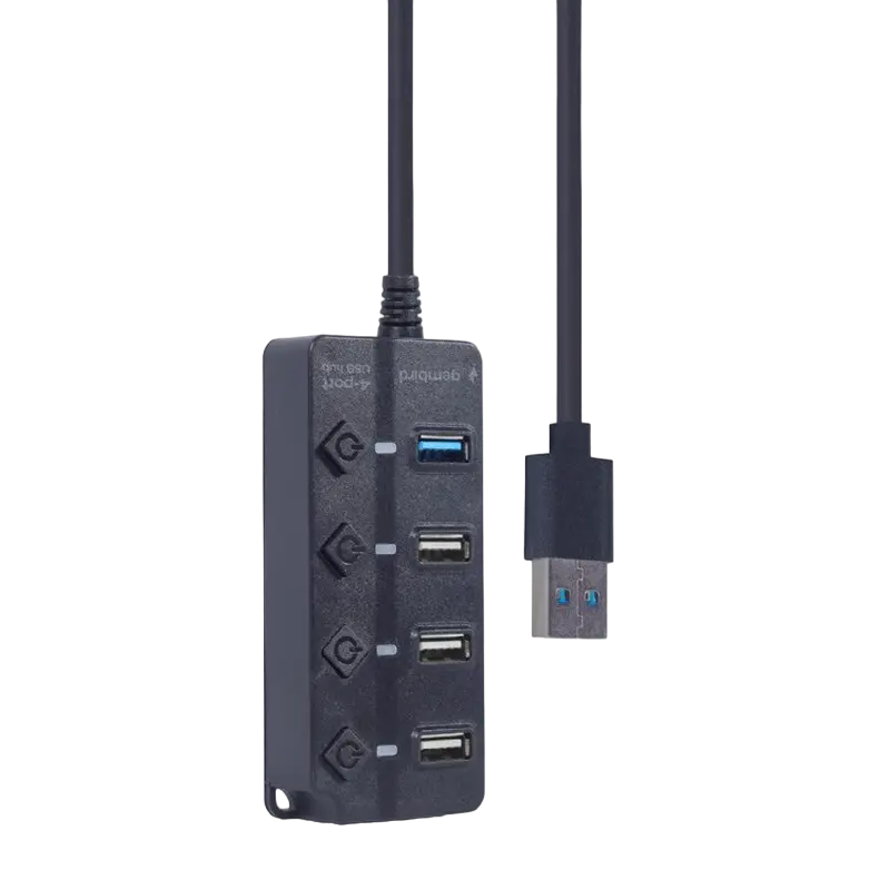 USB-концентратор Gembird UHB-U3P1U2P3P-01 Черный