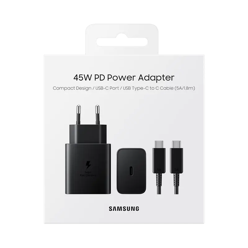 Зарядное устройство Samsung Fast Travel EP-T4510 with cable Черный