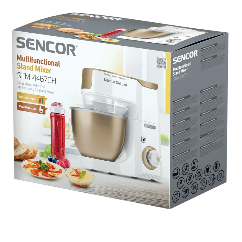 Robot de bucătărie Sencor STM 4467CH Alb | Auriu