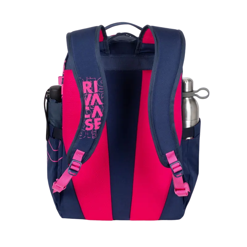 Повседневный рюкзак Rivacase Heide Темно-синий/Розовый