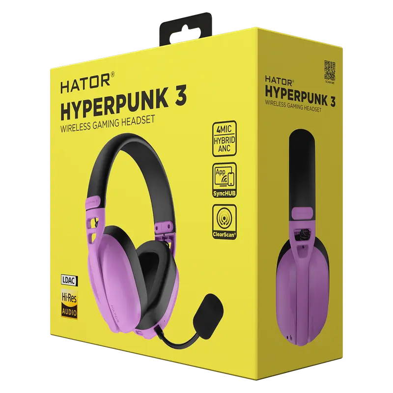 Наушники HATOR Hyperpunk 3 Cyber Violet