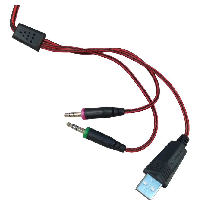 Căști SVEN AP-U880MV Negru/Roșu