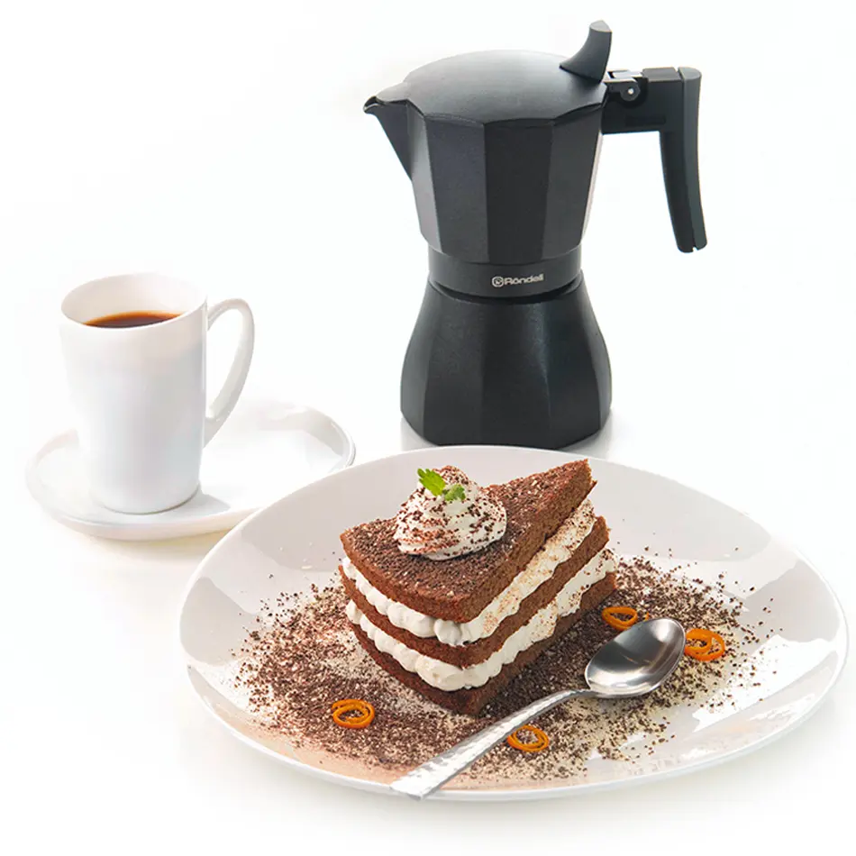 Гейзерная кофеварка Rondell RDA-994 Kafferro Черный