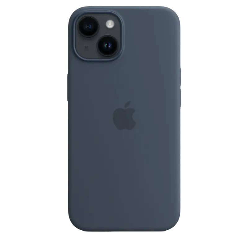 Чехол Apple iPhone 14 Silicone Case MagSafe A2910 MagSafe Синий шторм