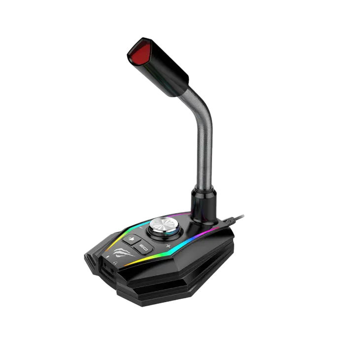 Компьютерный микрофон Havit GK56B Проводной аналоговый Черный