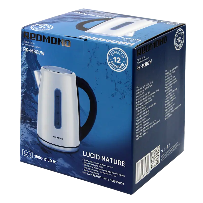 Электрочайник Redmond RK-M387W Белый