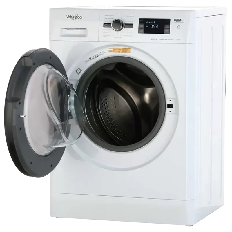 Mașină de spălat cu uscător Whirlpool FWDG 961483 WBV Alb