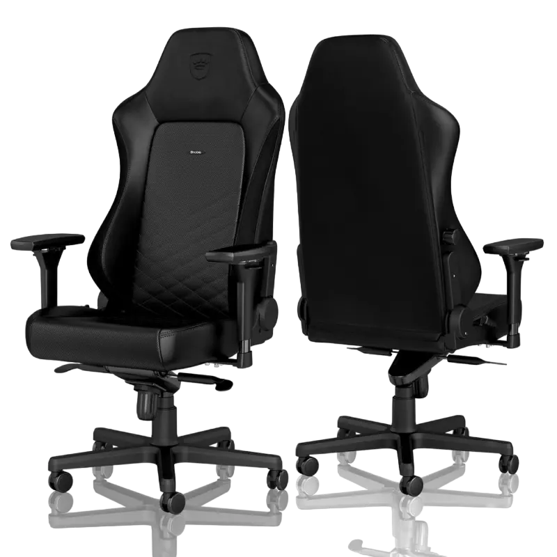 Scaun Gaming Noblechairs Hero PU Piele Negru/Alb
