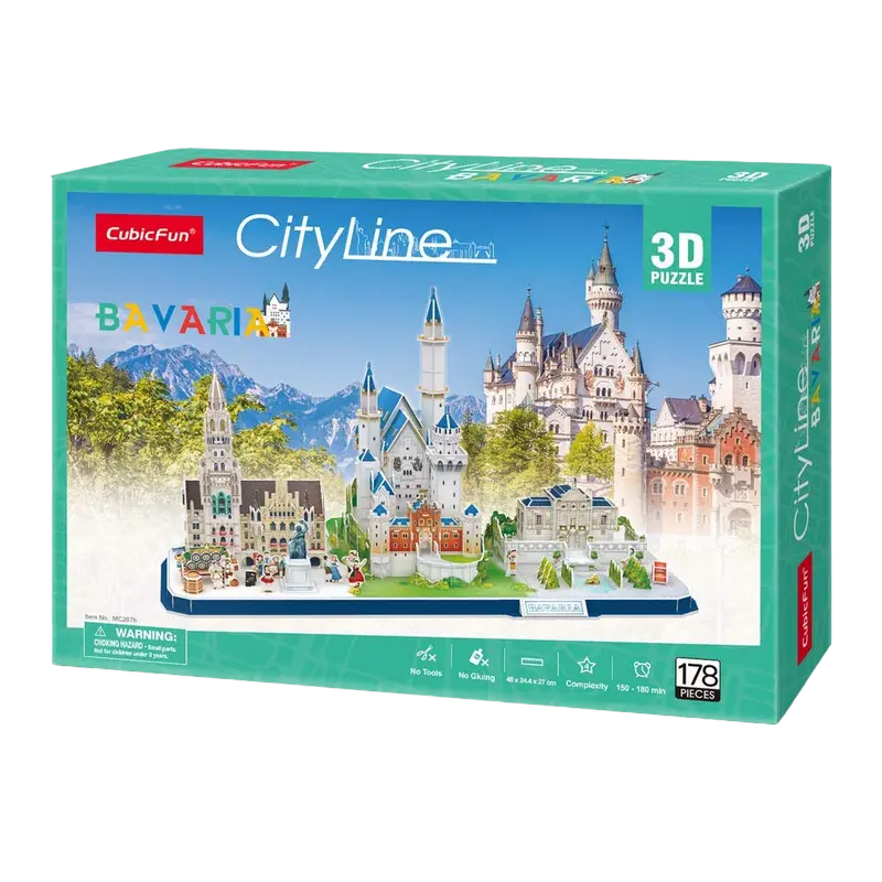 Puzzle 3D CubicFun City Line Bavaria